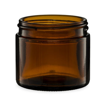 2oz STRAIGHT SIDED AMBER GLASS JAR 53/400