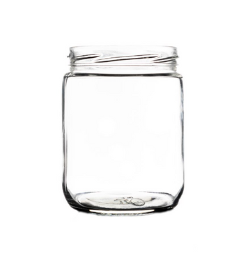 500ML SHORT CYLINDER GLASS JAR 82TW
