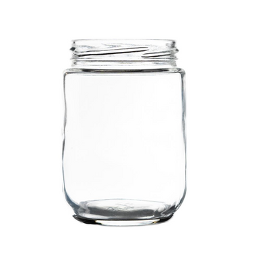 375ML SHORT CYLINDER GLASS JAR 70TW