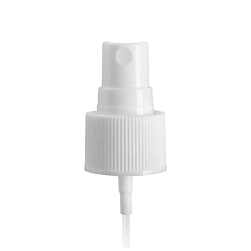 24/410 RIBBED FINE MIST SPRAYER WHITE