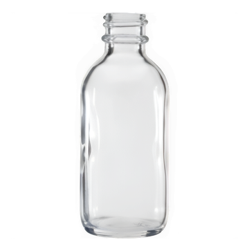 BOUTEILLE BOSTON ROUND EN VERRE TRANSPARENT 60ML 20/400 (CAISSE DE 240 UNITÉS)