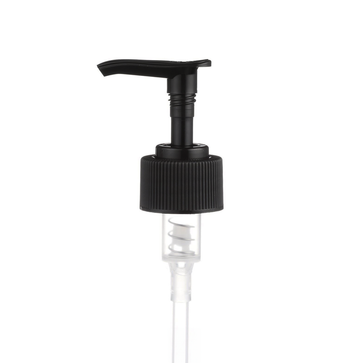 28/410 RIBBED LOTION PUMP BLACK (CASE OF 100 UNITS)