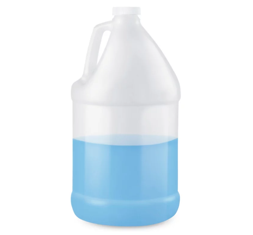 4L NATURAL ROUND HDPE BOTTLE 38/400