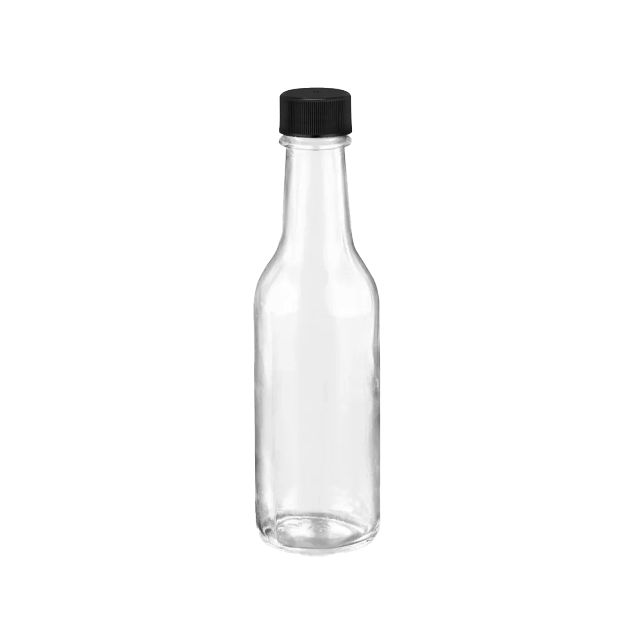 BOUTEILLE WOOZY EN VERRE 5OZ AVEC BOUCHON TWIST DOUBLÉ NOIR 24/414