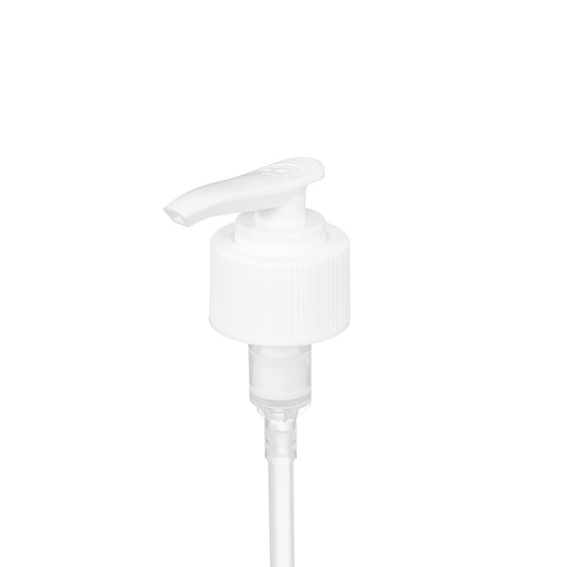 28/410 RIBBED LOTION PUMP WHITE