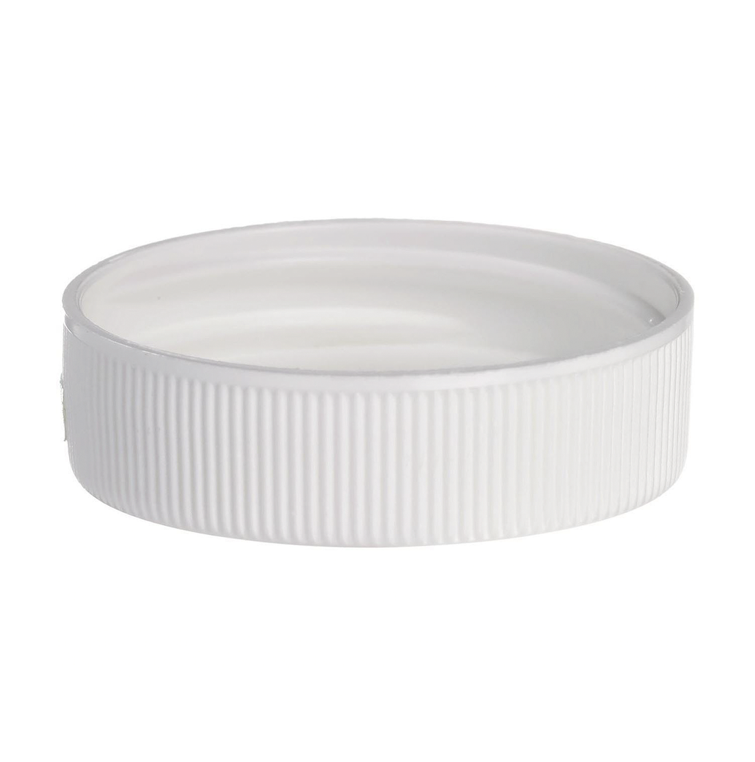 38/400 LINED CAP RIBBED WHITE