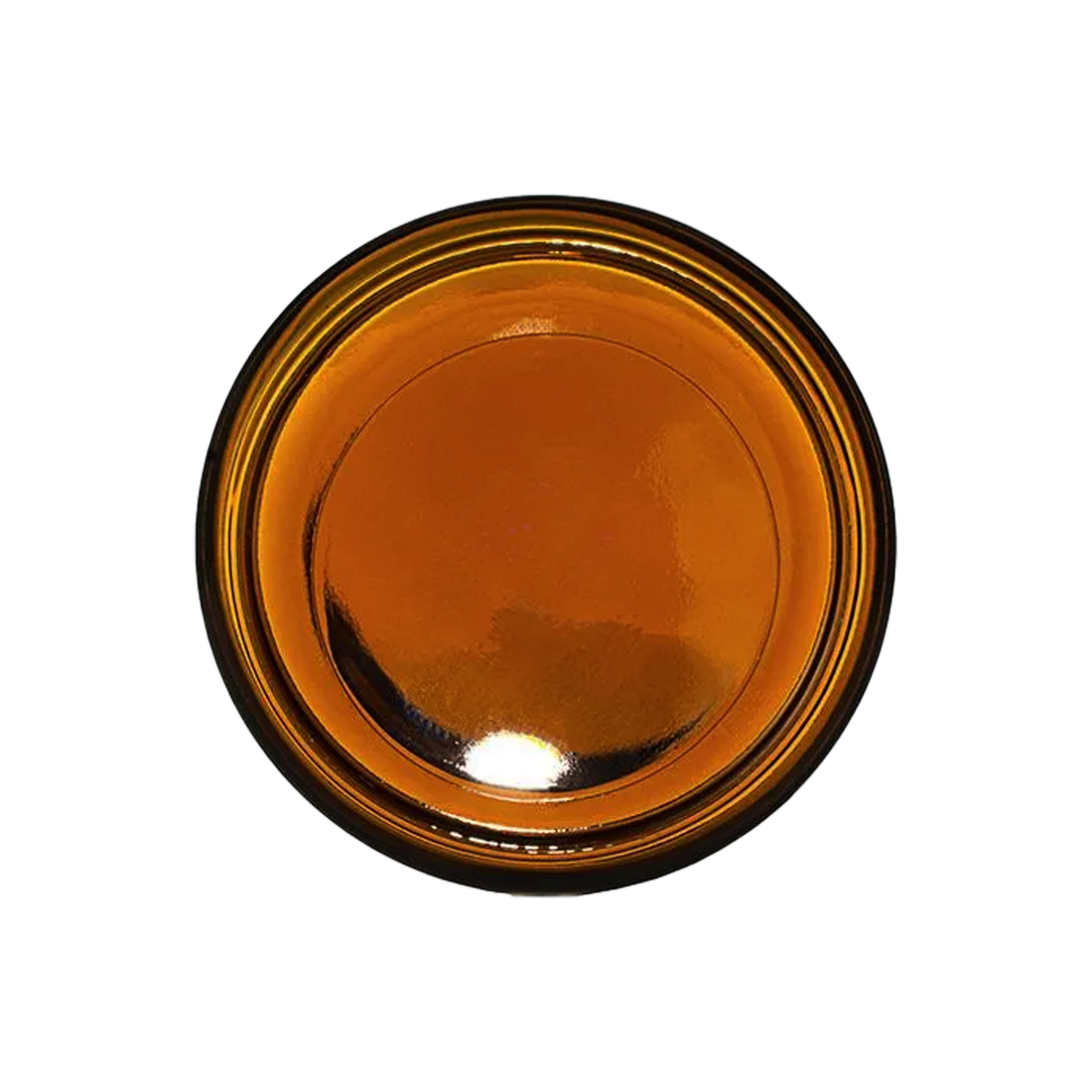 8OZ AMBER GLASS STRAIGHT SIDED JAR 70/400